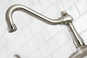 Kingston Brass KS3248PX Vintage Wall Mount Bathroom Faucet, Brushed Nickel