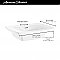 American Standard Edgemere® Fire Clay Sink Basin Top - 4" Centerset
