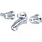 Central Brass Two Handle Slant Back Lavatory Sink Faucet - Polished Chrome