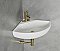 Angle Corner Wall Mount Lavatory Sink and Mounting Hardware