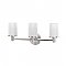 Latitude 2 Solid Brass Triple Sconce - Satin Nickel