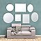 Gatco Chrome Flush Mount Large Oval Mirror 25"x 33"