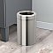 Round Waste Basket - Brushed Nickel