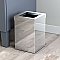 Square Waste Basket - Chrome