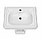 29" Traditional Single Hole Pedestal Sink w/ Large Rectangular Bowl & Dual Soap Ledges - Overflow Control Rim and Overflow