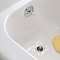 Bathroom Shower Drain Cover, Hair Catcher - Clear