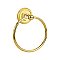 Solid Brass Towel Ring - Multiple Backplates and Finishes Available