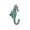 Verdigris Seahorse Cast Iron Wall Hook