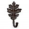 Oak Leaf Cast Iron Wall Hook