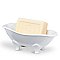White Ceramic Bathtub Soap Dish