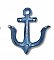 Cast Iron Nautical Anchor Wall Hook - Red or Blue