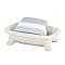 White Ceramic Bathtub Soap Dish