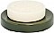 Eco Ceramic Soap Dish for Bathroom Countertop or Kitchen Sink - Moss Green
