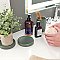 Eco Ceramic Soap Dish for Bathroom Countertop or Kitchen Sink - Moss Green