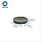 Eco Ceramic Soap Dish for Bathroom Countertop or Kitchen Sink - Moss Green