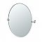 Charlotte Large Oval Mirror - Polished Chrome