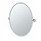 Cafe Large Frameless Oval Mirror - Chrome