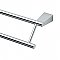 Bleu Solid Brass 24" Double Towel Bar - Chrome