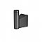 Bleu Solid Brass Bath Robe or Towel Hook - Matte Black