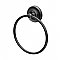 Designer II Towel Ring - Matte Black
