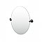 Designer II Frameless Oval Mirror - Matte Black