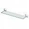 Waterline Solid Brass Vanity Glass Shelf - Chrome