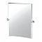 Waterline Solid Brass 31-1/2" Frameless Rectangle Mirror - Chrome