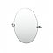 Waterline Solid Brass 26-1/2" Frameless Oval Mirror - Chrome