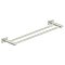 Modern Geometric 24" Double Towel Bar - Polished Nickel
