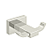 Modern Geometric Double Bath Hook - Polished Nickel