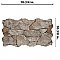 Andorra Beige 10-3/8" x 18-3/4" Ceramic Wall Tile - 8 Tiles Per Case - 10.88 Sq. Ft.