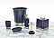 York Soap Dish for Bathroom Countertop - Matte Navy / Brushed Nicke