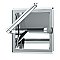 Recessed Pivoting Tissue Holder - Chrome