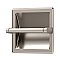 Recessed Pivoting Tissue Holder - Satin Nickel