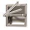 Recessed Pivoting Tissue Holder - Satin Nickel