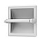 Recessed Pivoting Tissue Holder - Matte White