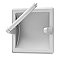 Recessed Pivoting Tissue Holder - Matte White