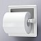 Recessed Pivoting Tissue Holder - Matte White