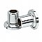 Curtain Rod Mounting Bracket Pair - Polished Chrome