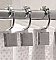Set of Decorative Roller Hooks - Chrome