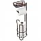 Classico Toilet Paper Roll Stand Plus Shelf - Bronze