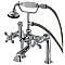 Kingston Brass AE110T1 Auqa Vintage Deck Mount Clawfoot Tub Faucet, Polished Chrome