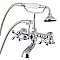 Aqua Vintage AE210T1 Vintage 7-Inch Tub Faucet with Hand Shower, Polished Chrome
