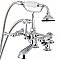 Kingston Brass AE652T1 Auqa Vintage 7-inch Adjustable Clawfoot Tub Faucet with Hand Shower, Polished Chrome