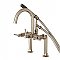 Aqua Vintage AE8108DL Concord 7-Inch Deck Mount Clawfoot Tub Faucet, Brushed Nickel