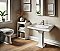 29" Traditional Single Hole Pedestal Sink w/ Large Rectangular Bowl & Dual Soap Ledges - Overflow Control Rim and Overflow