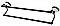 Victorian Double Towel Bar 24" - Matte Black