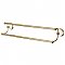 Victorian Double Towel Bar 24" - Polished Brass