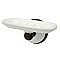 Victorian Porcelain and Metal Soap Dish - Oil Rubbed Bronze