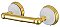 Victorian Porcelain and Metal Toilet Paper Holder - Polished Brass
